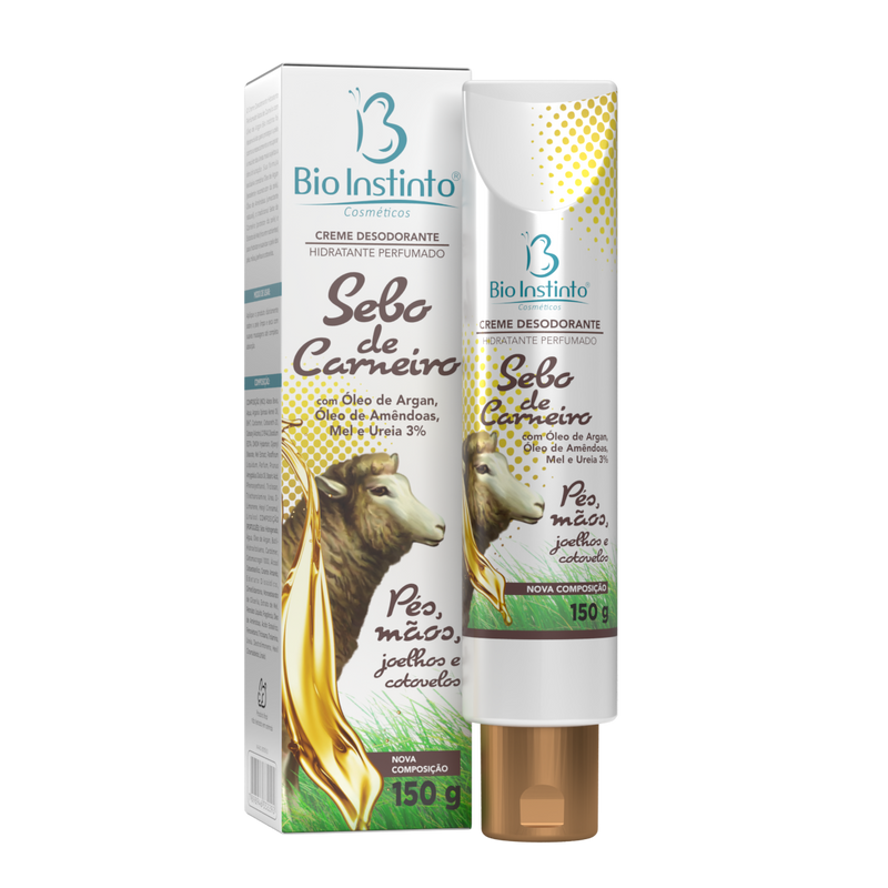 Sebo de Carneiro com Óleo de Argan + Ureia 150g Bio Instinto