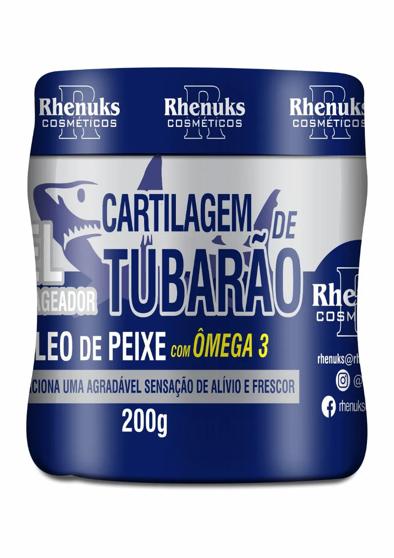 Gel Massageador Cartilagem de Tubarão 200g Rhenuks