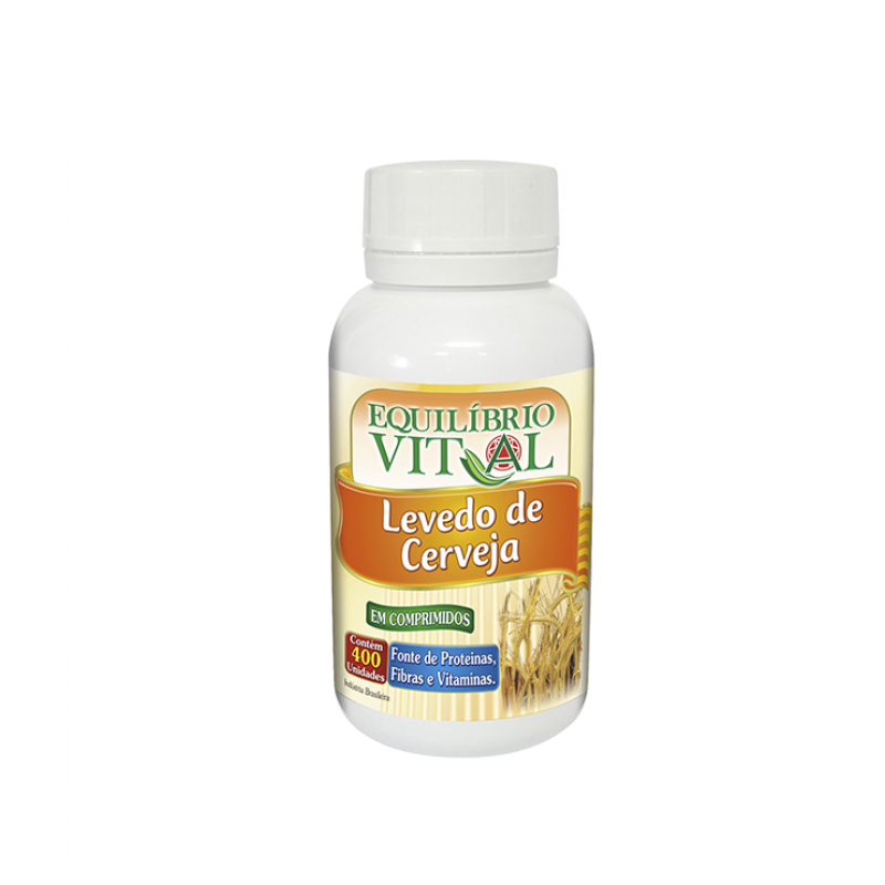 Levedo de Cerveja 400 comprimidos 500mg Equilíbrio Vital
