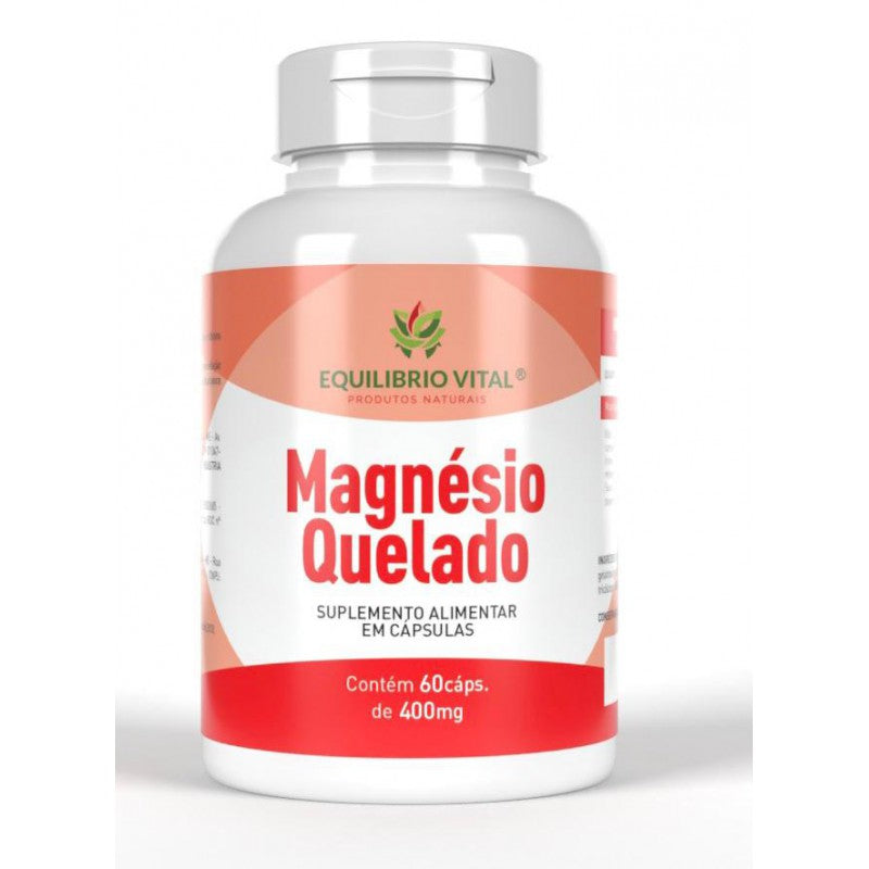 Magnésio Quelado 60 Cáps 400mg Equilíbrio